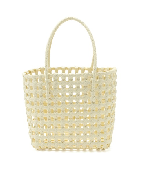 ROPE' PICNIC（ロペピクニック）の「透かし編みメルカドミドルトートバッグ（トートバッグ・レディース・オレンジ/キナリ/ブラック・FREE）」の7枚目の写真