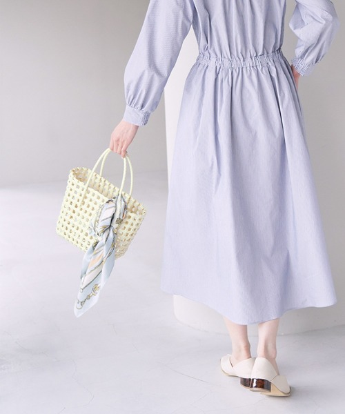 ROPE' PICNIC（ロペピクニック）の「透かし編みメルカドミドルトートバッグ（トートバッグ・レディース・オレンジ/キナリ/ブラック・FREE）」の8枚目の写真