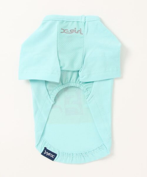 X-girl（エックスガール）の「X-girl/トリプルミルズロゴT（ペットウェア・レディース・ホワイト/ライトブルー・XS/S/M/L/2L/3L/3S/3M）」の14枚目の写真