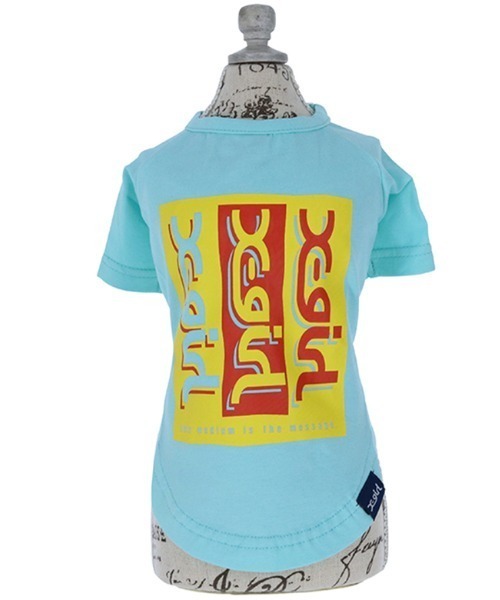 X-girl（エックスガール）の「X-girl/トリプルミルズロゴT（ペットウェア・レディース・ホワイト/ライトブルー・XS/S/M/L/2L/3L/3S/3M）」の7枚目の写真