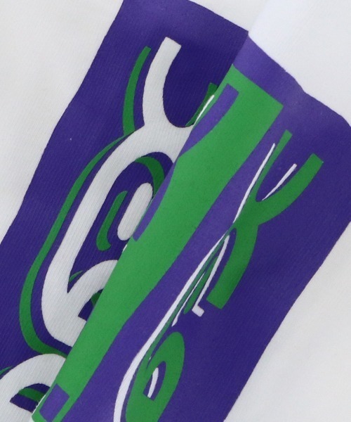 X-girl（エックスガール）の「X-girl/トリプルミルズロゴT（ペットウェア・レディース・ホワイト/ライトブルー・XS/S/M/L/2L/3L/3S/3M）」の12枚目の写真