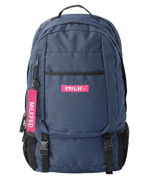 MILKFED.（ミルクフェド）の「NEO BIG BACKPACK BAR PINK&NAVY /大容量