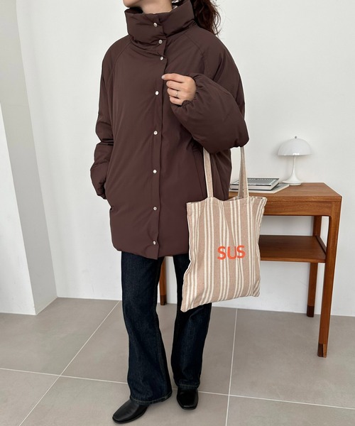 DISCOAT(ディスコート)の「【新色追加!】ストライプアソートロゴトートバッグ(トートバッグ・レディース・ブラック/ベージュ/ブラウン/イエロー・FREE)」の21枚目の写真