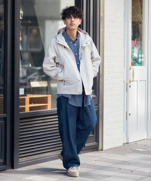 B.C STOCK（ベーセーストック）の「2レイヤーマウンテンパーカー（マウンテンパーカー・メンズ・ブラック/オレンジ/アイボリー/ブルー系その他・SMALL/MEDIUM/LARGE）」の2枚目の写真