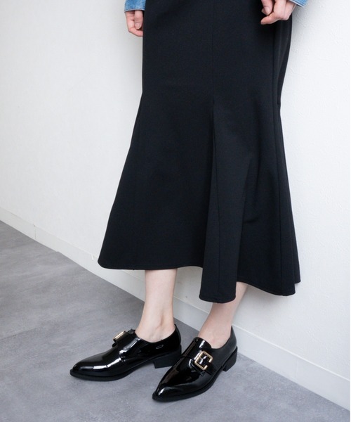 Fabby fabby（ファビィーファビィー）の「モンクストラップマニッシュシューズ（パンプス・レディース・オフホワイト/ブラック・SMALL/MEDIUM/LARGE）」の14枚目の写真