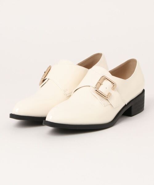 Fabby fabby（ファビィーファビィー）の「モンクストラップマニッシュシューズ（パンプス・レディース・オフホワイト/ブラック・SMALL/MEDIUM/LARGE）」の5枚目の写真