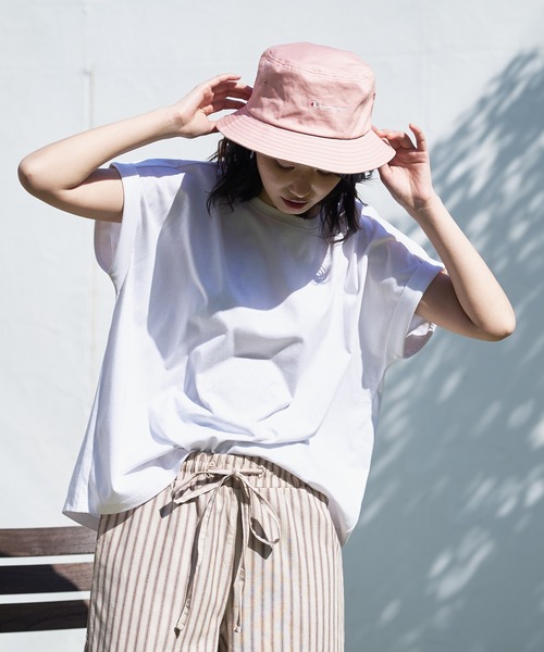 LB/S (エルビーエス)の「汗染みの目立ちにくいTシャツ ZEROSTAIN ゼロステイン 撥水性 UVカット ローカルラウンド 無地ヘムTシャツ(Tシャツ/カットソー・レディース・ホワイト/ダークベージュ/ピンク系その他/ブラック/ミント/イエロー/ダークブルー/チャコールグレー/グレー・MEDIUM/LARGE)」の2枚目の写真