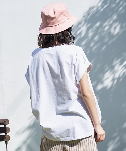 LB/S (エルビーエス)の「汗染みの目立ちにくいTシャツ ZEROSTAIN ゼロステイン 撥水性 UVカット ローカルラウンド 無地ヘムTシャツ(Tシャツ/カットソー・レディース・ホワイト/ダークベージュ/ピンク系その他/ブラック/ミント/イエロー/ダークブルー/チャコールグレー/グレー・MEDIUM/LARGE)」の18枚目の写真