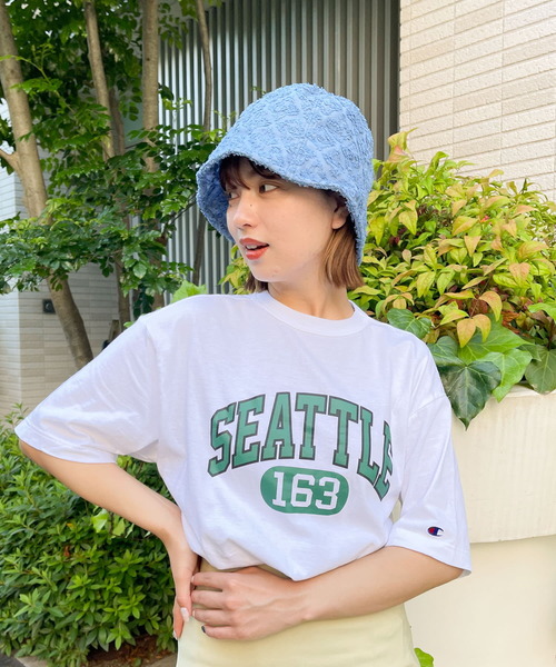 SENSE OF PLACE by URBAN RESEARCH（センスオブプレイスバイアーバンリサーチ）の「ジャガードパネルバケットハット（ハット・レディース・アイボリー/ブラック/ブルー・ONE）」の8枚目の写真