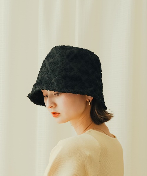 SENSE OF PLACE by URBAN RESEARCH（センスオブプレイスバイアーバンリサーチ）の「ジャガードパネルバケットハット（ハット・レディース・アイボリー/ブラック/ブルー・ONE）」の13枚目の写真