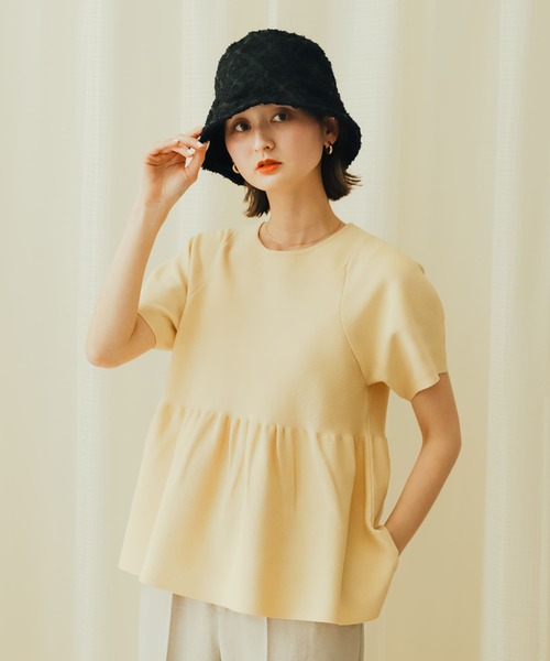 SENSE OF PLACE by URBAN RESEARCH（センスオブプレイスバイアーバンリサーチ）の「ジャガードパネルバケットハット（ハット・レディース・アイボリー/ブラック/ブルー・ONE）」の14枚目の写真