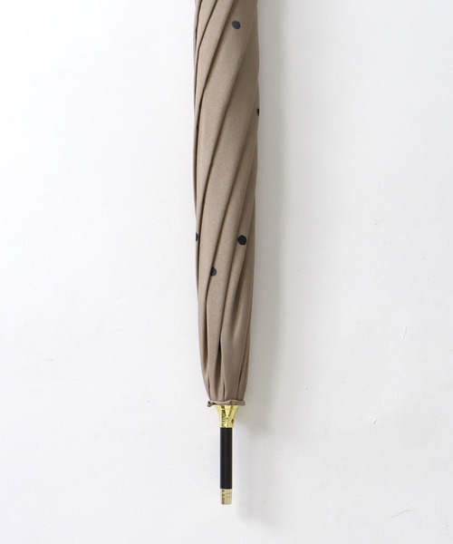 Three Four Time(スリーフォータイム)の「【Wpc.】ミルキードット長傘 (UVカット) @(長傘・レディース・ブラウン/オフホワイト/ピンク・FREE)」の8枚目の写真