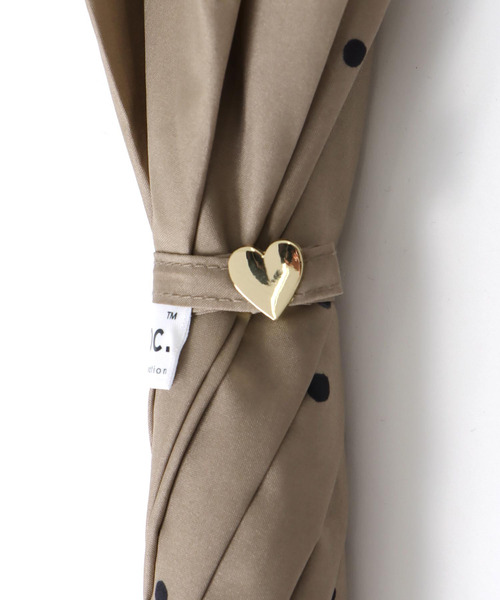 Three Four Time(スリーフォータイム)の「【Wpc.】ミルキードット長傘 (UVカット) @(長傘・レディース・ブラウン/オフホワイト/ピンク・FREE)」の9枚目の写真