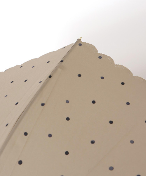 Three Four Time(スリーフォータイム)の「【Wpc.】ミルキードット長傘 (UVカット) @(長傘・レディース・ブラウン/オフホワイト/ピンク・FREE)」の14枚目の写真