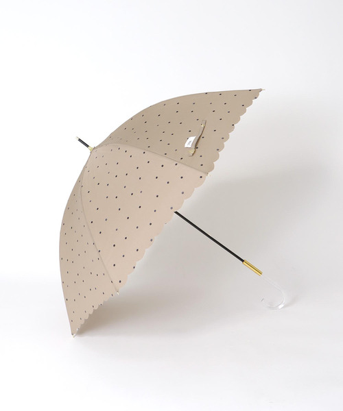 Three Four Time(スリーフォータイム)の「【Wpc.】ミルキードット長傘 (UVカット) @(長傘・レディース・ブラウン/オフホワイト/ピンク・FREE)」の11枚目の写真