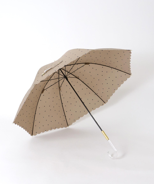 Three Four Time(スリーフォータイム)の「【Wpc.】ミルキードット長傘 (UVカット) @(長傘・レディース・ブラウン/オフホワイト/ピンク・FREE)」の12枚目の写真