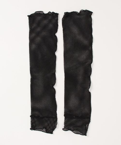 SPINNS(スピンズ)の「【3色展開】メローメッシュアームカバー(アームカバー・レディース・サックスブルー/ホワイト/ブラック・ONESIZE)」の4枚目の写真