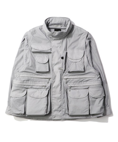 DAIWA PIER39（ダイワピア39）の「DAIWA PIER39 TECH 2WAY PERFECT FISHING JACKT ダイワ ピア（その他アウター・メンズ・グレー/ブラウン/ブラック・MEDIUM/LARGE/SMALL）」の3枚目の写真