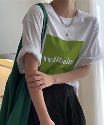 オーバーサイズ ロゴプリントTシャツ culw413
