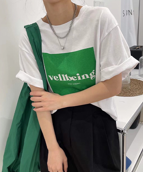 c.u.l（シーユーエル）の「オーバーサイズ ロゴプリントTシャツ culw413（Tシャツ/カットソー・レディース・グレー/ホワイト/ブラック/ホワイト系その他/ブラック系その他/グレー系その他・FREE）」の15枚目の写真