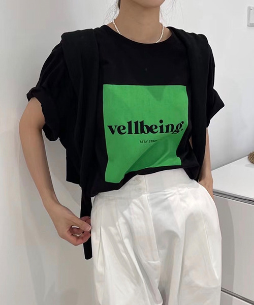 c.u.l（シーユーエル）の「オーバーサイズ ロゴプリントTシャツ culw413（Tシャツ/カットソー・レディース・グレー/ホワイト/ブラック/ホワイト系その他/ブラック系その他/グレー系その他・FREE）」の17枚目の写真