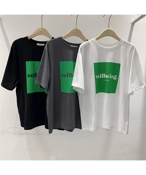 c.u.l（シーユーエル）の「オーバーサイズ ロゴプリントTシャツ culw413（Tシャツ/カットソー・レディース・グレー/ホワイト/ブラック/ホワイト系その他/ブラック系その他/グレー系その他・FREE）」の14枚目の写真