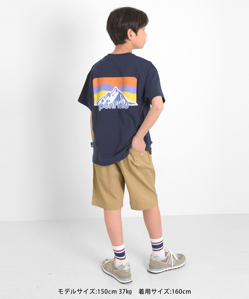 GLAZOS（グラソス）の「【Penfield】【接触冷感】バックプリント半袖Tシャツ（Tシャツ/カットソー・キッズ・イエロー/ネイビー/ホワイト・160cm/150cm/170cm/140cm）」の15枚目の写真