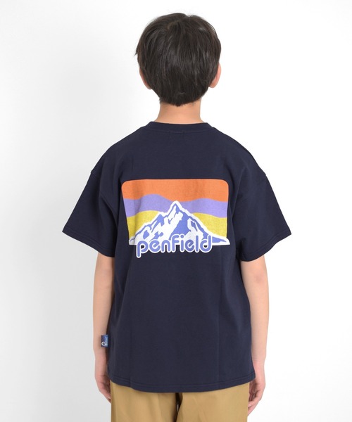 GLAZOS（グラソス）の「【Penfield】【接触冷感】バックプリント半袖Tシャツ（Tシャツ/カットソー・キッズ・イエロー/ネイビー/ホワイト・160cm/150cm/170cm/140cm）」の4枚目の写真