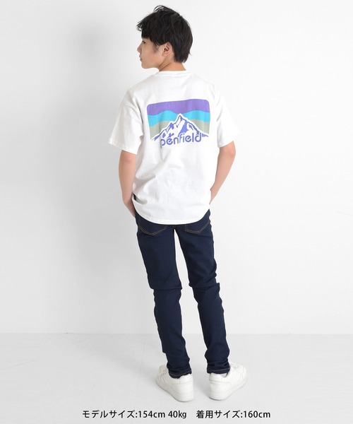 GLAZOS（グラソス）の「【Penfield】【接触冷感】バックプリント半袖Tシャツ（Tシャツ/カットソー・キッズ・イエロー/ネイビー/ホワイト・160cm/150cm/170cm/140cm）」の19枚目の写真