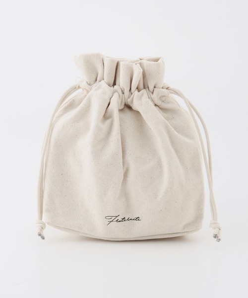 Honeys(ハニーズ)の「巾着付クリアバッグ(ショルダーバッグ・レディース・ブラック/アイボリー/キナリ・FREE)」の19枚目の写真