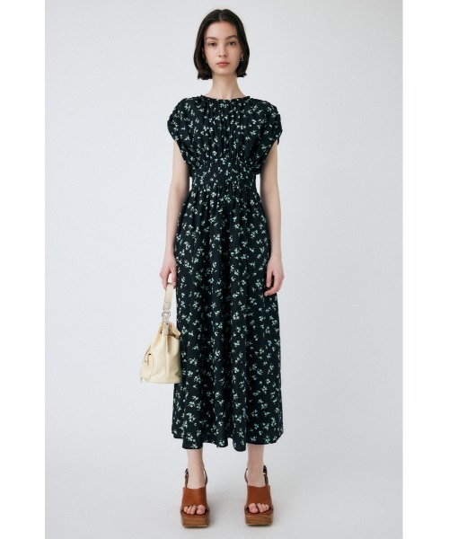 MOUSSY(マウジー)の「DRAWSTRING FLORAL ドレス(ワンピース・レディース・ブラック/ホワイト/ブラック系その他・1/2)」の5枚目の写真