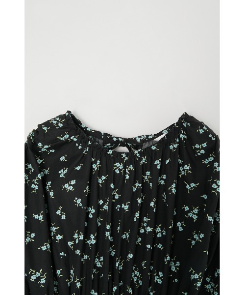 MOUSSY(マウジー)の「DRAWSTRING FLORAL ドレス(ワンピース・レディース・ブラック/ホワイト/ブラック系その他・1/2)」の14枚目の写真