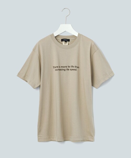 UNTITLED(アンタイトル)の「【WORLD for the World】カラーロゴTシャツ(Tシャツ/カットソー・レディース・ライトベージュ/アイボリー/ライトグリーン/ブラック・04/02/00)」の1枚目の写真