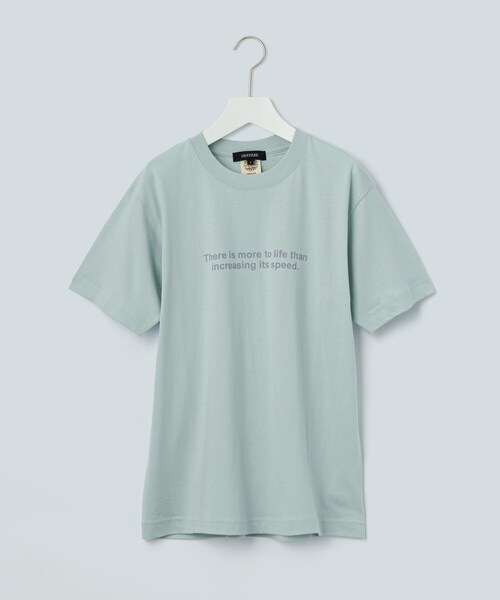 UNTITLED(アンタイトル)の「【WORLD for the World】カラーロゴTシャツ(Tシャツ/カットソー・レディース・ライトベージュ/アイボリー/ライトグリーン/ブラック・04/02/00)」の4枚目の写真