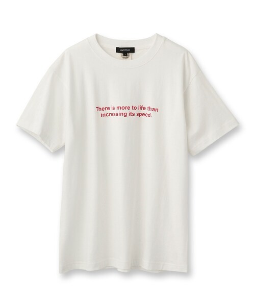 UNTITLED(アンタイトル)の「【WORLD for the World】カラーロゴTシャツ(Tシャツ/カットソー・レディース・ライトベージュ/アイボリー/ライトグリーン/ブラック・04/02/00)」の9枚目の写真