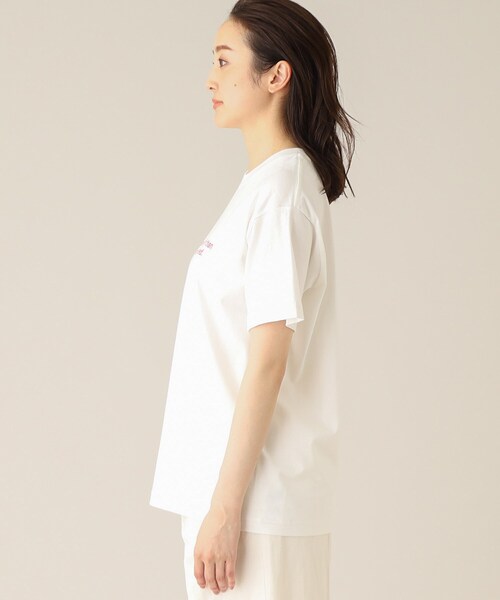UNTITLED(アンタイトル)の「【WORLD for the World】カラーロゴTシャツ(Tシャツ/カットソー・レディース・ライトベージュ/アイボリー/ライトグリーン/ブラック・04/02/00)」の11枚目の写真