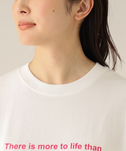 UNTITLED(アンタイトル)の「【WORLD for the World】カラーロゴTシャツ(Tシャツ/カットソー・レディース・ライトベージュ/アイボリー/ライトグリーン/ブラック・04/02/00)」の13枚目の写真