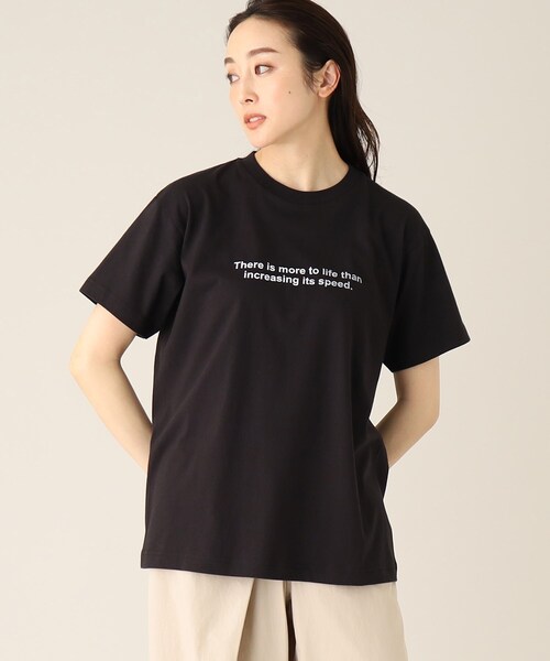 UNTITLED(アンタイトル)の「【WORLD for the World】カラーロゴTシャツ(Tシャツ/カットソー・レディース・ライトベージュ/アイボリー/ライトグリーン/ブラック・04/02/00)」の17枚目の写真
