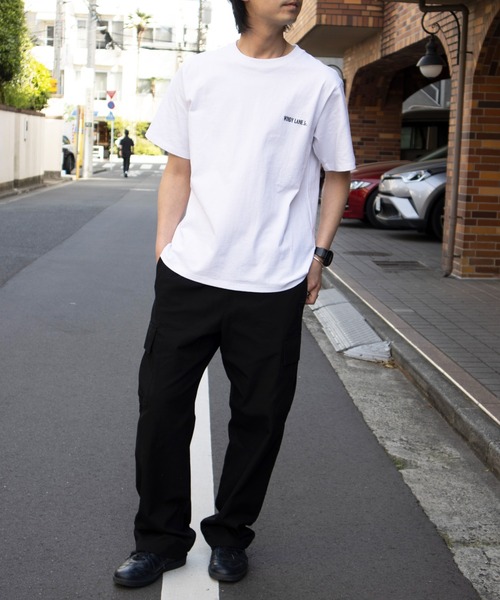 UNIVERSAL OVERALL（ユニバーサルオーバーオール）の「ユニバーサルオーバーオール ロゴT /　プリントTシャツ /　バックプリントTシャツ  / WINDY JR. PROFILE T（Tシャツ/カットソー・メンズ・ミント/ネイビー/ヘザーグレー/ホワイト/ブラック・XL/L/S/M）」の8枚目の写真