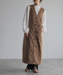 Bonjour Sagan（ボンジュールサガン）の「バイカラージレワンピース「2トーンデザインがおしゃれな ボンジュールサガンのバイカラージレワンピースBonjour Sagan」【Maison select-メゾンセレクト-】（ワンピース・メンズ）」