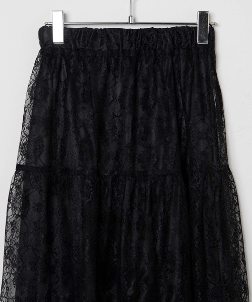 WEGO（ウィゴー）の「WEGO/フラワーレーススカート（スカート・レディース・オフホワイト/ブラック・FREE）」の15枚目の写真