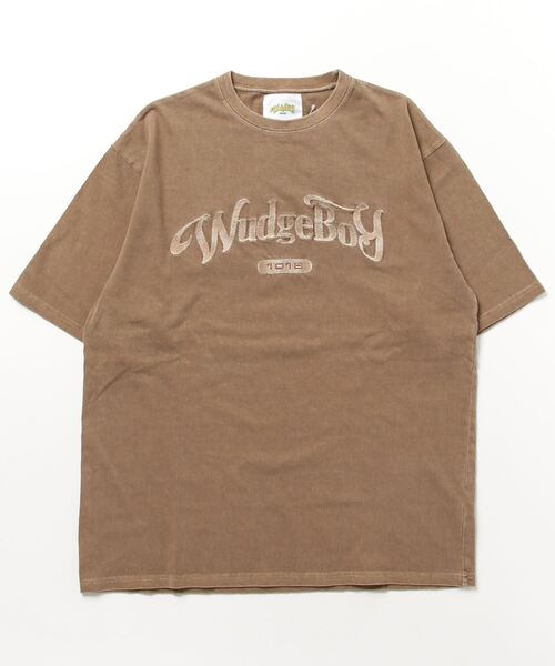 WudgeBoy（ワッジボーイ）の「WudgeBoy pigment  logo Tee（Tシャツ/カットソー・レディース・スミクロ/カーキ/ピンク/オレンジ/ブラウン/イエロー・MEDIUM/LARGE）」の12枚目の写真