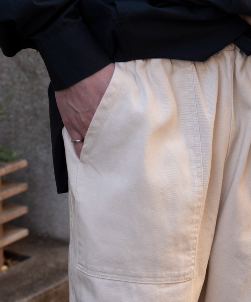 SETUP7（セットアップセブン）の「【SETUP7】ベーシックオーバーサイズベイカーパンツ ミリタリーパンツ　fast orslow pants　軍パン（カーゴパンツ・メンズ・インディゴブルー/ダークインディゴブルー/サックスブルー/ブラック/ベージュ/カーキ/ホワイト・4/5/6/7）」の14枚目の写真