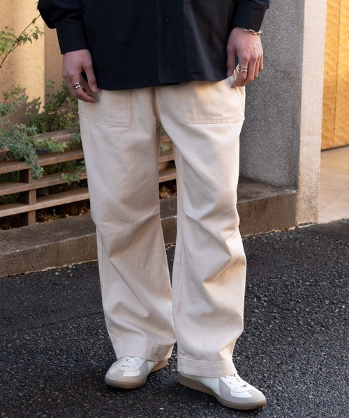 SETUP7（セットアップセブン）の「【SETUP7】ベーシックオーバーサイズベイカーパンツ ミリタリーパンツ　fast orslow pants　軍パン（カーゴパンツ・メンズ・インディゴブルー/ダークインディゴブルー/サックスブルー/ブラック/ベージュ/カーキ/ホワイト・4/5/6/7）」の20枚目の写真