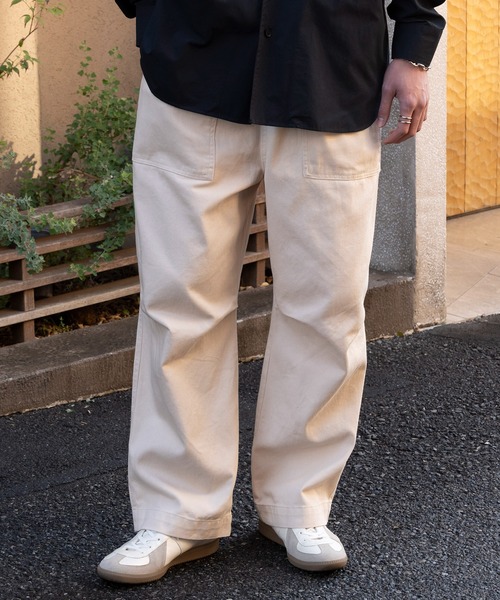 SETUP7（セットアップセブン）の「【SETUP7】ベーシックオーバーサイズベイカーパンツ ミリタリーパンツ　fast orslow pants　軍パン（カーゴパンツ・メンズ・インディゴブルー/ダークインディゴブルー/サックスブルー/ブラック/ベージュ/カーキ/ホワイト・4/5/6/7）」の19枚目の写真