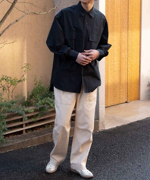 SETUP7（セットアップセブン）の「【SETUP7】ベーシックオーバーサイズベイカーパンツ ミリタリーパンツ　fast orslow pants　軍パン（カーゴパンツ・メンズ・インディゴブルー/ダークインディゴブルー/サックスブルー/ブラック/ベージュ/カーキ/ホワイト・4/5/6/7）」の16枚目の写真