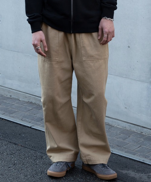 SETUP7（セットアップセブン）の「【SETUP7】ベーシックオーバーサイズベイカーパンツ ミリタリーパンツ　fast orslow pants　軍パン（カーゴパンツ・メンズ・インディゴブルー/ダークインディゴブルー/サックスブルー/ブラック/ベージュ/カーキ/ホワイト・4/5/6/7）」の11枚目の写真
