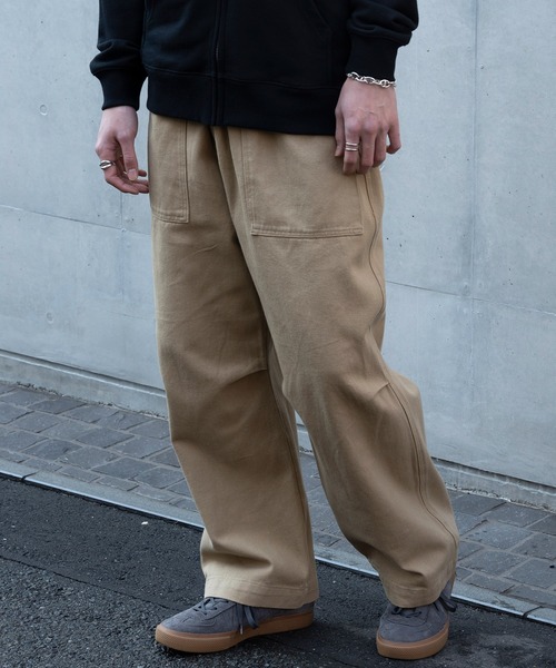 SETUP7（セットアップセブン）の「【SETUP7】ベーシックオーバーサイズベイカーパンツ ミリタリーパンツ　fast orslow pants　軍パン（カーゴパンツ・メンズ・インディゴブルー/ダークインディゴブルー/サックスブルー/ブラック/ベージュ/カーキ/ホワイト・4/5/6/7）」の10枚目の写真