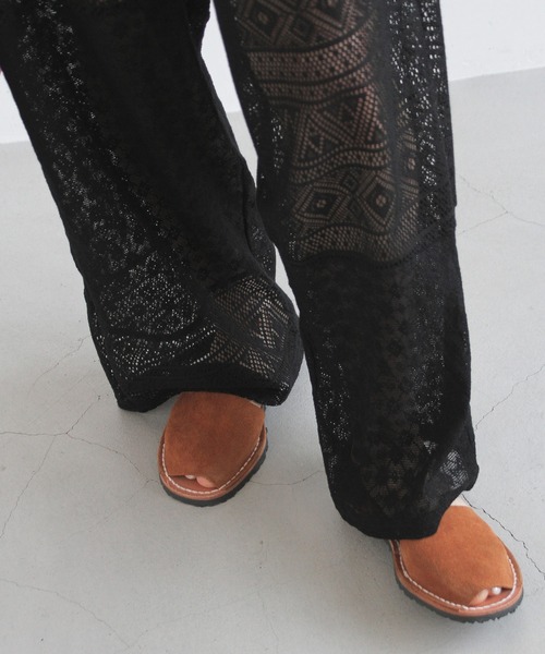 Crisp（クリスプ）の「パッチワークレースパンツ（その他パンツ・レディース・ブラック/ホワイト・FREE）」の10枚目の写真