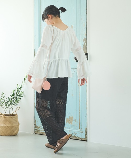 Crisp（クリスプ）の「パッチワークレースパンツ（その他パンツ・レディース・ブラック/ホワイト・FREE）」の13枚目の写真